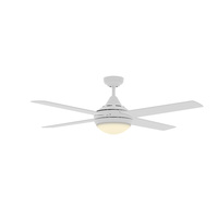 AeroDC Airborne Bulimba Ceiling Fan 48" with Light WH