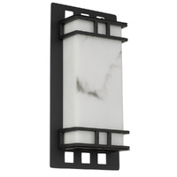Telbix Burch 7W LED Exterior Wall Light Black