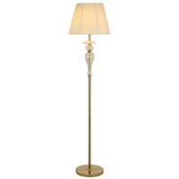 Telbix Cadiz Floor Lamp Antique Gold & Cream