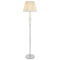 Telbix Cadiz Floor Lamp Chrome & White