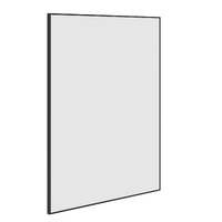 Ablaze Carson Rectangular Black Framed Mirror