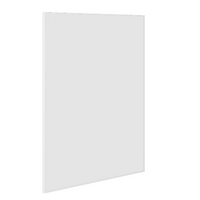 Ablaze Carson Rectangular White Framed Mirror