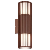 Telbix Cashel Exterior Wall Light Rust