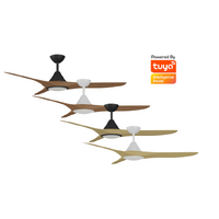 Calibo Cloud Fan Smart DC 52" with Light & Timber Look Blades
