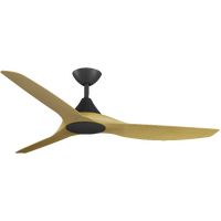 Calibo CloudFan 60" Smart DC Ceiling Fan Black with Bamboo Blades