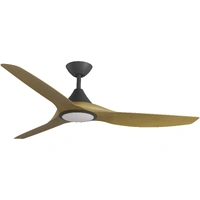 Calibo Cloudfan Smart DC 60" with Light  Black & Teak Blades