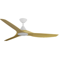 Calibo CloudFan 60" Smart DC Ceiling Fan White with Bamboo Blades