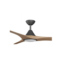 Calibo Cloudfan Smart DC 72" Black with Teak Blades & Light