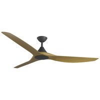 Calibo Cloudfan Smart DC 72" Black with Teak Blades
