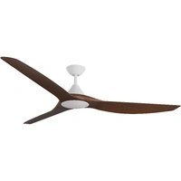 Calibo Cloudfan Smart DC 72" White with Koa Blades & Light