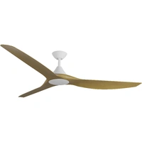 Calibo Cloudfan Smart DC 72" White with Teak Blades