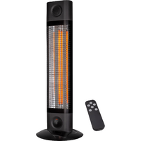 Thermogroup Cedar 1800W Mid-Wave Outdoor Heater Black