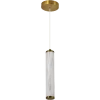 Calibo Charm 1 Light LED Pendant Brass