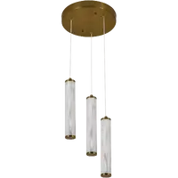 Calibo Charm 3 Light Cluster LED Pendant Brass
