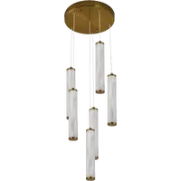 Calibo Charm 6 Light Cluster LED Pendant Brass