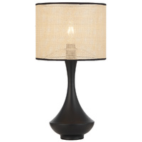 Telbix Claris Table Lamp Black