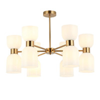 CLA Clessidra 12 Light Opal Glass Ellipse Round Pendant Light