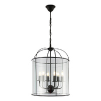 Cougar Clovelly 6 Light Pendant Black