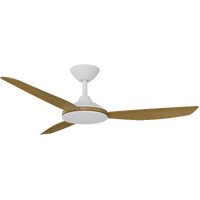 Calibo Condor 48" Smart DC Ceiling Fan White with Teak Blades