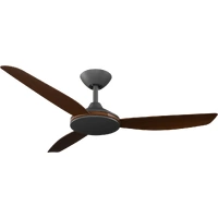 Calibo Condor 48" Smart DC Ceiling Fan Black with Koa Blades