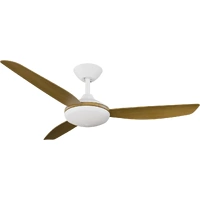 Calibo Condor 48" DC Smart Ceiling Fan with LED Light and Remote Control White/Teak