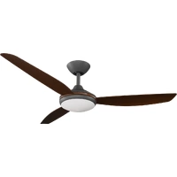 Calibo Condor 52" DC Smart Ceiling Fan with LED Light and Remote Control Black/Koa