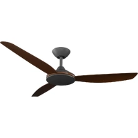 Calibo Condor 52" Smart DC Ceiling Fan Black with Koa Blades