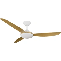 Calibo Condor 52" DC Smart Ceiling Fan with LED Light and Remote Control White/Bamboo
