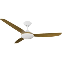 Calibo Condor 52" DC Smart Ceiling Fan with LED Light and Remote Control White/Teak