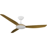 Calibo Condor 52" Smart DC Ceiling Fan White with Teak Blades