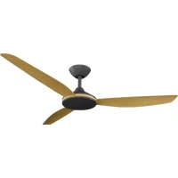 Calibo Condor 56" DC Smart Ceiling Fan with Remote Control Black/Bamboo