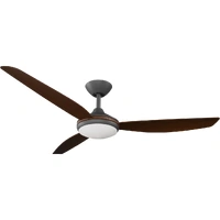 Calibo Condor 56" DC Smart Ceiling Fan with LED Light and Remote Control Black/Koa