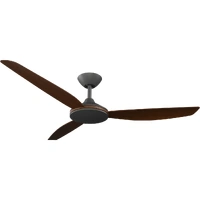 Calibo Condor 56" Smart DC Ceiling Fan Black with Koa Blades