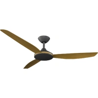 Calibo Condor 56" Smart DC Ceiling Fan Black with Teak Blades