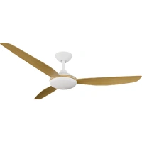 Calibo Condor 56" DC Smart Ceiling Fan with LED Light and Remote Control White/Bamboo