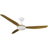 Calibo Condor 56" DC Smart Ceiling Fan with LED Light and Remote Control White/Teak