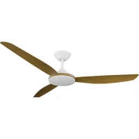 Calibo Condor 56" Smart DC Ceiling Fan White with Teak Blades