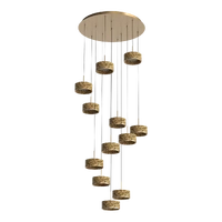 Calibo Couas Textured Honeycomb LED Cluster Pendant