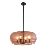 CLA Cuad Flat Top Dome Pendant Amber
