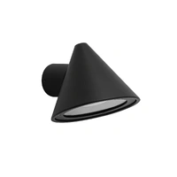 CLA Cuchara Exterior Cone Surface Mounted Wall Light Black