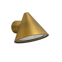 CLA Cuchara Exterior Cone Surface Mounted Wall Light Brass