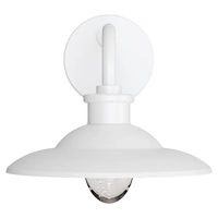 Calibo Cuscus White 5W Tri Colour LED Seeded Glass Exterior Wall Light