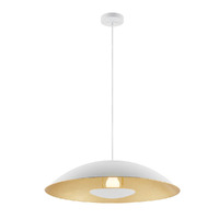 Telbix Daxia 60cm White and Gold Pendant Light