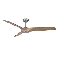 Iconic DC-3 52" DC Ceiling Fan Matt Nickel/Beamwood