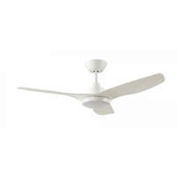 Ventair DC3 Ceiling Fan White with Light and Wall Control