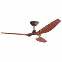 ThreeSixty Delta 52 Inch DC Ceiling Fan Bronze with Koa Blades and 18W LED Light