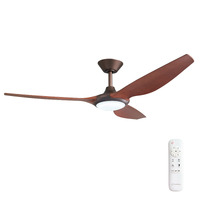 ThreeSixty Delta DC 56" LED Ceiling Fan Oil Rubbed Bronze with Koa Blades