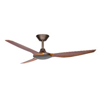 ThreeSixty Delta DC Ceiling Fan Oil Rubbed Bronze with Koa Blades