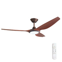 ThreeSixty Delta DC LED Ceiling Fan Oil Rubbed Bronze with Koa Blades