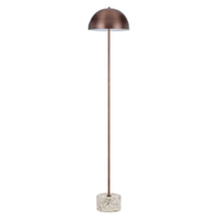 Telbix Domez Bronze and White Terrazzo 2 Light Floor Lamp